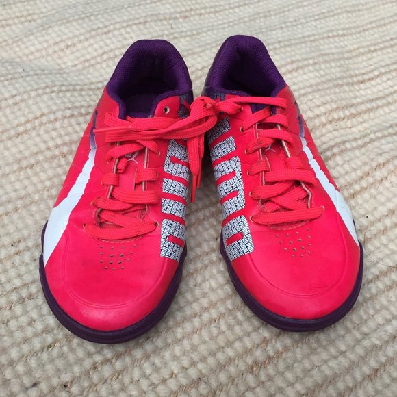 Puma evoSpeed purple pink indoor soccer shoes - size 12 - Picture 2 of 6